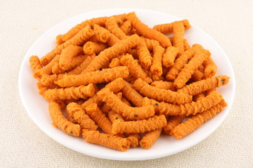 Traditional indian spicy snack - chakali,