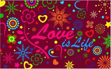 Love Is Life Background