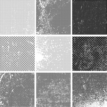 Grunge set stripe. Vector illustration.