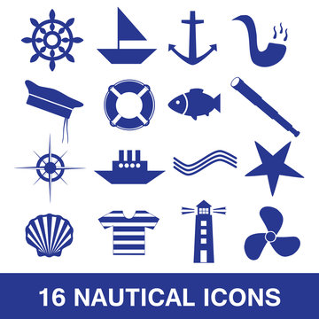 nautical icon collection eps10