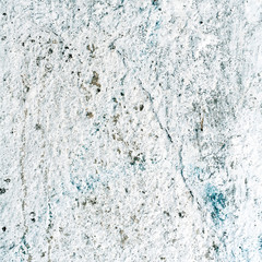 blue texture or background wall of shabby paint and plaster crac