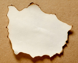 old paper with burn edges
