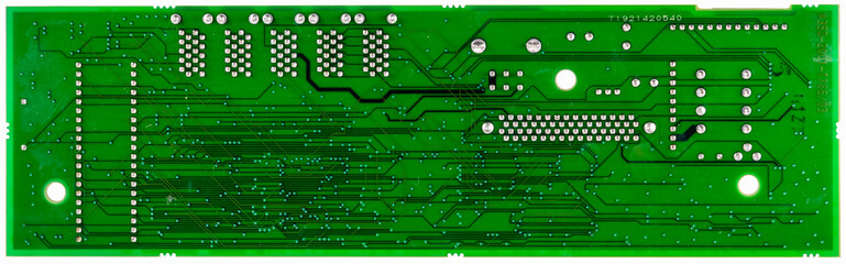 green circuit board of computer