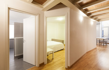 Interior, beautiful apartment, corridor