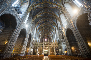 Fototapeta na wymiar Albi (Francja), katedra wnętrze