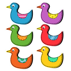 Set Cartoon ducks