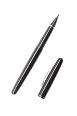 luxurious japanese fountain pen isolated on white