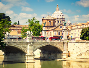 Fototapeta na wymiar Katedra Świętego Piotra, Rzym, Włochy