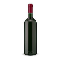 Red wine bottle.