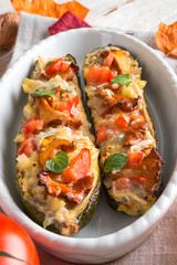 .stuffed zucchini