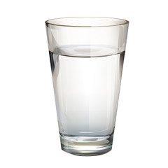 Realistic water glass.