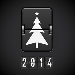 Obraz premium New Year symbols on scoreboard.