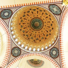 Kuppel   der  Süleymaniye -  Moschee
