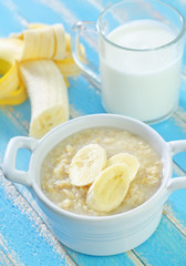 oat flakes with banana