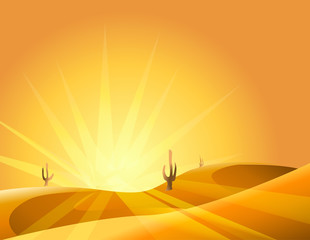 desert sunset 