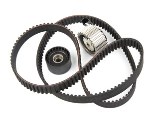 Timing belt with rollers isolated