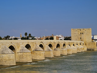 The Roman Bridge in Cordoba, Spain