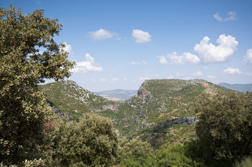 Fototapeta na wymiar Views of Grazalema Natural Park, Cadiz, Andalusia, Spain