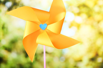Air mill on nature background