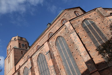 Vor der St.Petrikirche in Wolgast