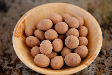 Cocoa chocolate candies