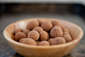 Cocoa chocolate candies