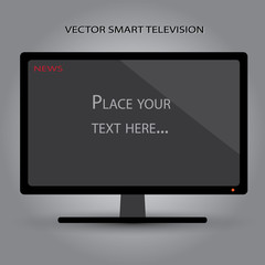 flat smart television eps10