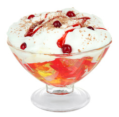 Tasty jelly isolated on white