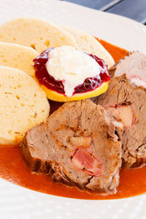 meat with sauce
