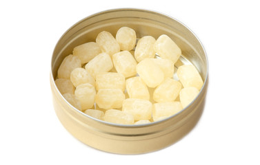 The candy jar isolated on white background