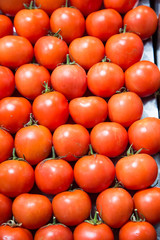 Red Tomatoes at Fruit Stand