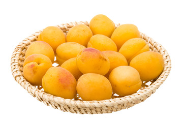 Naklejka na ściany i meble Yellow ripe apricots