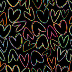 Seamless pattern with doodle