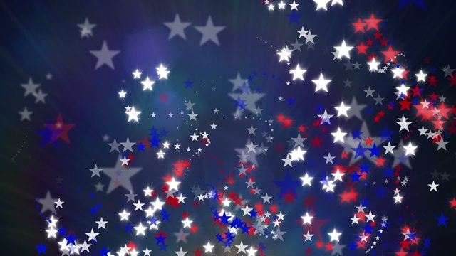 Red White and Blue Stars Background
