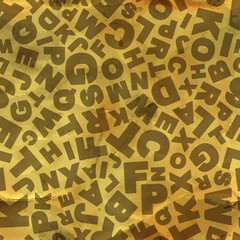 Letters. Seamless pattern.
