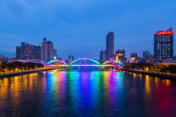 Fototapeta na wymiar Pearl River at Guangzhou , China