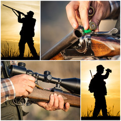Hunter hunting collage