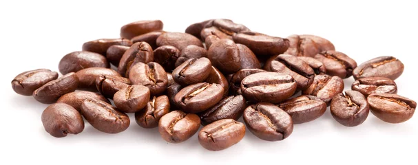 Zelfklevend Fotobehang Roasted coffee beans. © volff