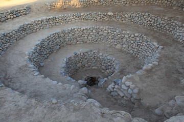 Brunnen und Kanäle der Nazca Kultur