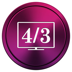 4 3 TV icon