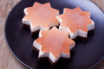 Ice cream in star form