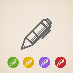 vector pencil icons