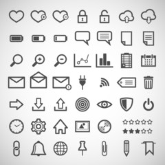set of web icons