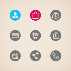 set of web icons