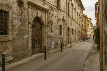 old houses in San Francesco street, Rieti