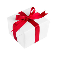 Geschenk mit roter Schleife