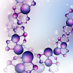 3d Molecule Background.