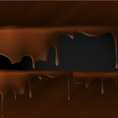 Melted Chocolate Dripping.