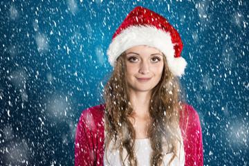 Beautiful christmas woman