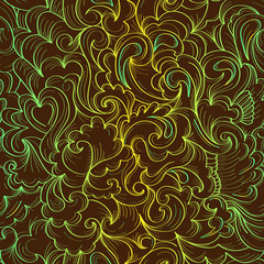 vector seamless floral background